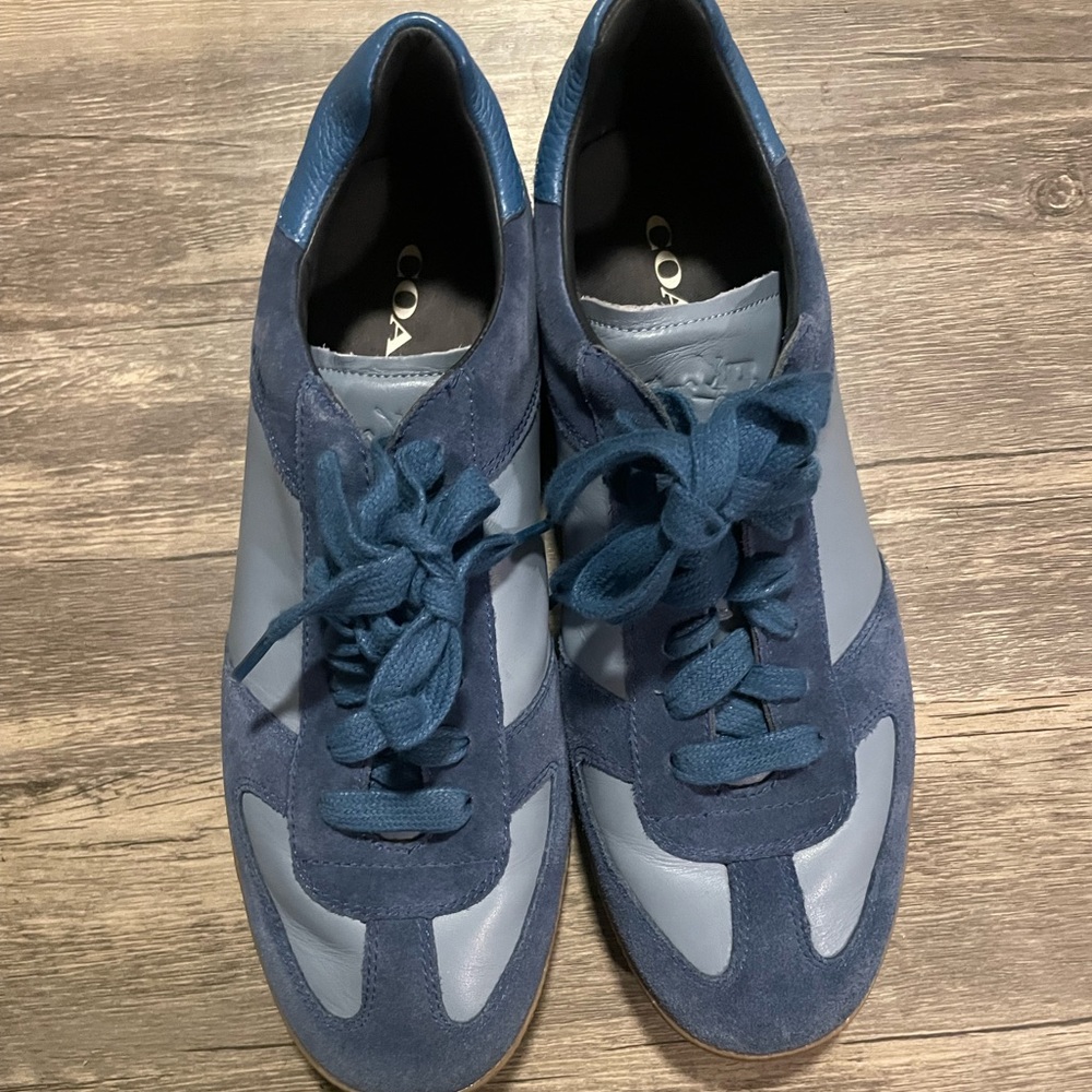 Blue Coach shoes
